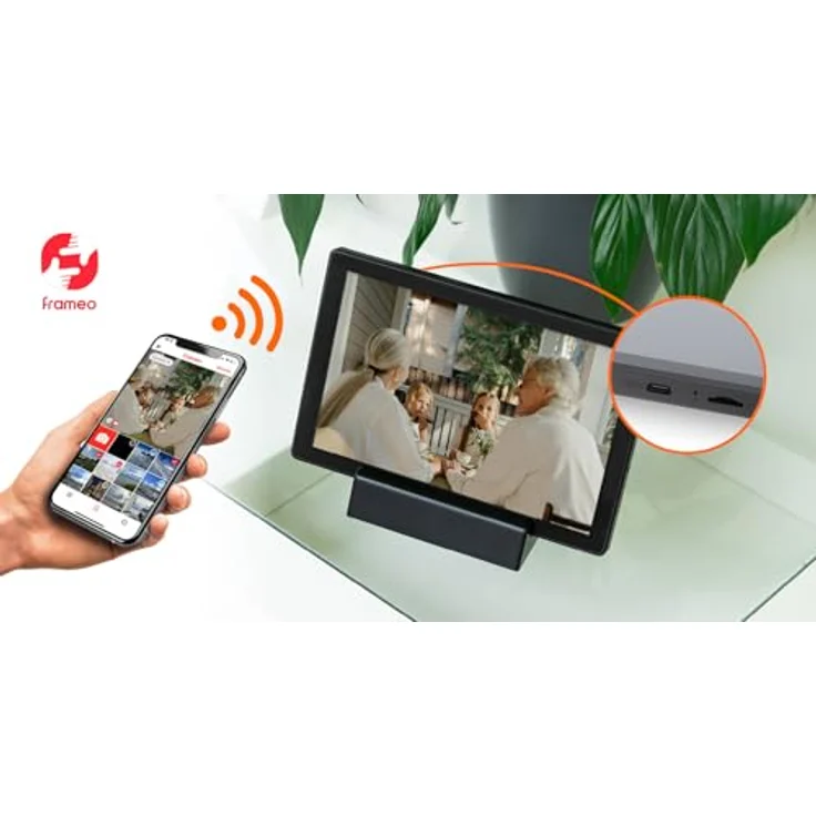 Rollei Smart Frame WiFi 106, Digitaler Bilderrahmen 10,1 Zoll mit 800 x 1280 Pixel, Weiß, 8 GB Speicher für bis zu 7.000 Fotos – Bild 6