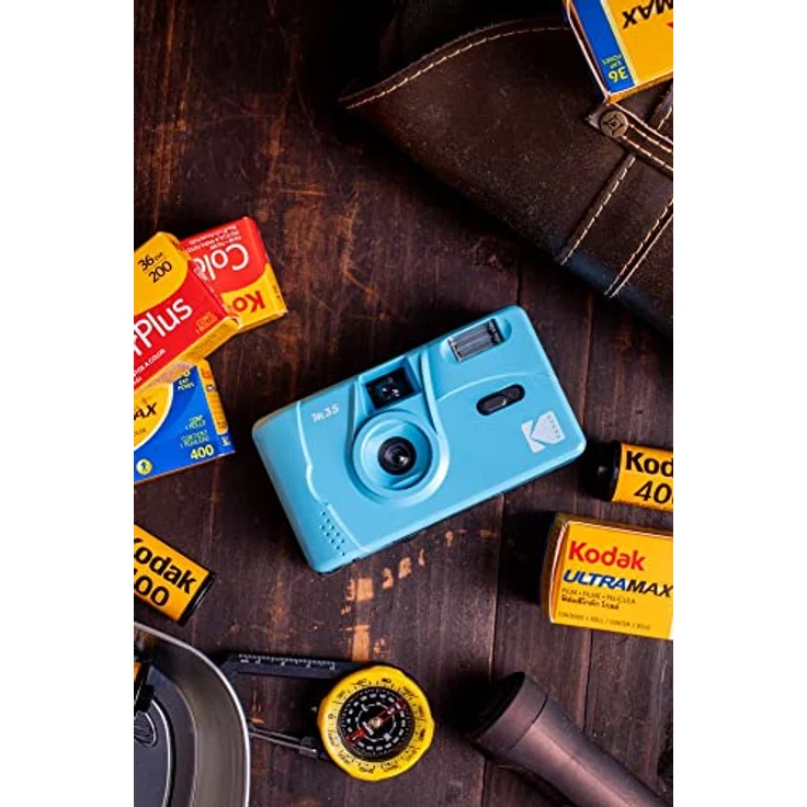 Kodak M35 Kompakt-Filmkamera 35 mm Blau, wiederverwendbare Filmkamera mit festem Fokus – Bild 5