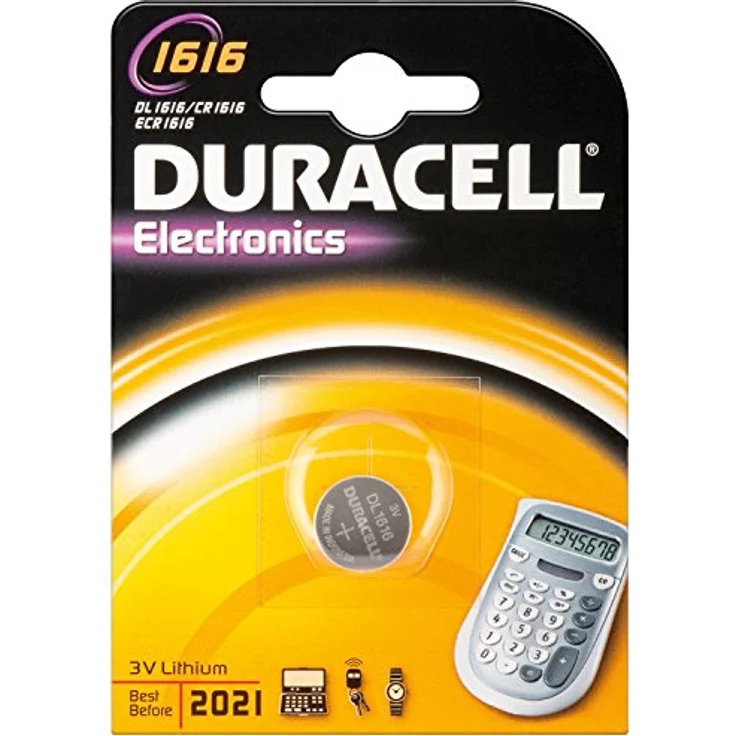 Duracell DL1616 Batterie Button Cell-Coin Cell, Lithium CR1616 Knopfzelle 10er-Pack – Bild 2
