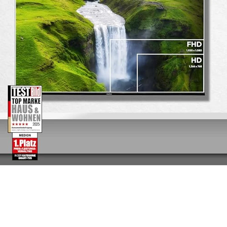 MEDION MD 850301, 125,7 cm (50 Zoll) Ultra HD Smart-TV mit Dolby Vision HDR, Dolby Atmos, Prime Video, Disney+, DAZN und Bluetooth – Bild 2