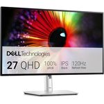 Dell U2724D UltraSharp 27 Zoll QHD Monitor, 120Hz, IPS Black, 5ms, 98% DCI-P3, USB-C, DisplayPort, HDMI, 3 Jahre Garantie, Silber