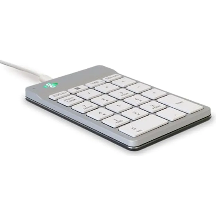 R-Go Tools Numpad Break, Mit Anti-RSI-Software, Leichter Tastenandruck, Weiß
