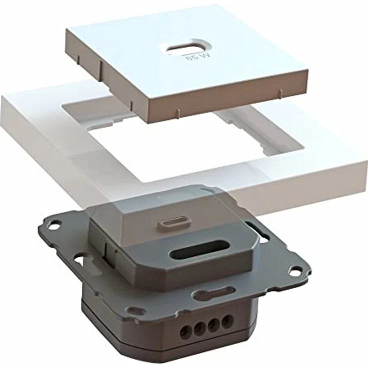 Unterputz USB-Ladestation mit USB-C 65 Watt Charger/Lader 6560x0000 zur Hausinstallation, für gängige Schalterprogramme (55x55mm), Power Delivery (PD), T65.00 Professional – Bild 4