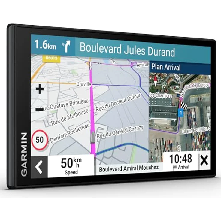 Garmin dēzl LGV 610 MT-D EU, LKW-Navigationsgerät mit 6“ Farbdisplay, vorinstallierten EU Karten für 46 Länder, fahrzeugspezifischem Routing, Echtzeitdiensten und Satellitenbildern – Bild 1