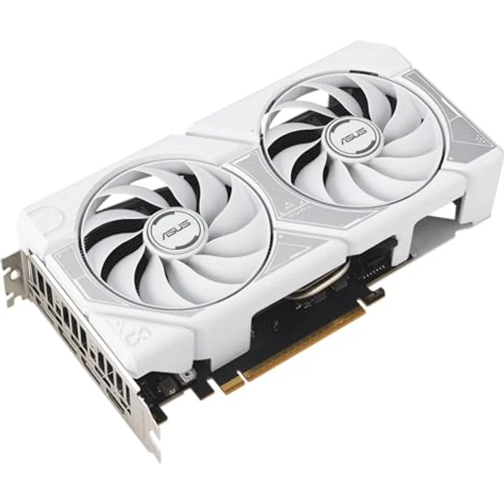 ASUS DUAL-RTX5060-O8G-WHITE, 8GB GDDR7 Grafikkarte mit AI-Leistung, Dual BIOS und 0dB-Technologie, weiß – Bild 4