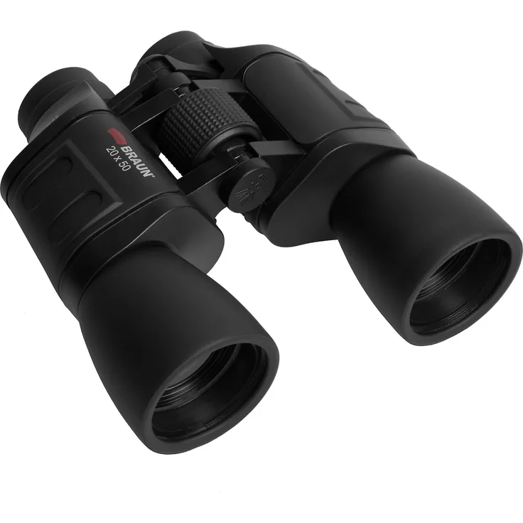 Braun Photo Binocular 20x50, Fernglas mit hoher Vergrößerung für Naturbeobachtungen