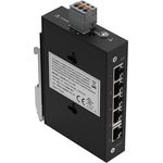 WAGO Industrial-ECO-Switch 852-1111 | mit 5 ETHERNET‐Ports 10/100/1000 MBit/s Autonegotiation und Diagnose‐LEDs auf der Vorderseite, unterstützt bis zu 8000 absolute MAC‐Adressen