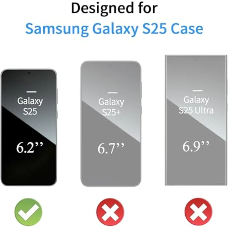 U Ultimate24Style Premium Hülle für Samsung Galaxy S25 – Robust, stoßfest & kratzfest mit Airbag-Technologie, Blau – Bild 2