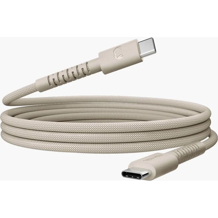 Fresh n Rebel FlexWave USB-C auf USB-C Kabel, 100W, 2m, beige