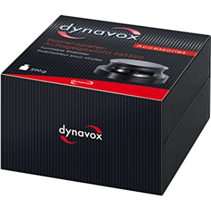 Dynavox Plattenspieler-Stabilizer PST420, Auflagegewicht aus Aluminium für Plattenspieler, Gewicht 420 g, Schwarz – Bild 4
