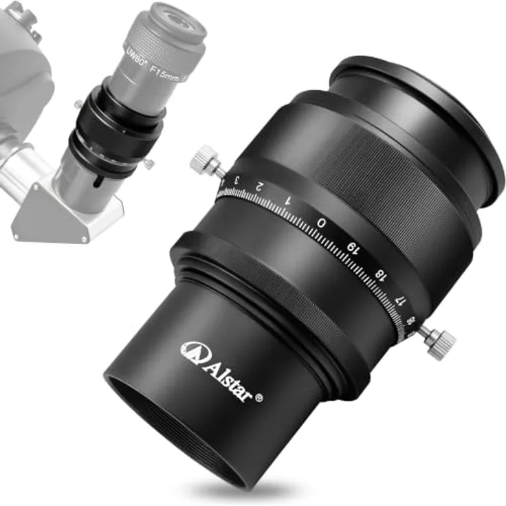 Alstar 5,1 cm Helical Micro Okularauszug mit m48-thread und 0,1 mm Mensur für Teleskop – schärfere Planeten in jedem Teleskop