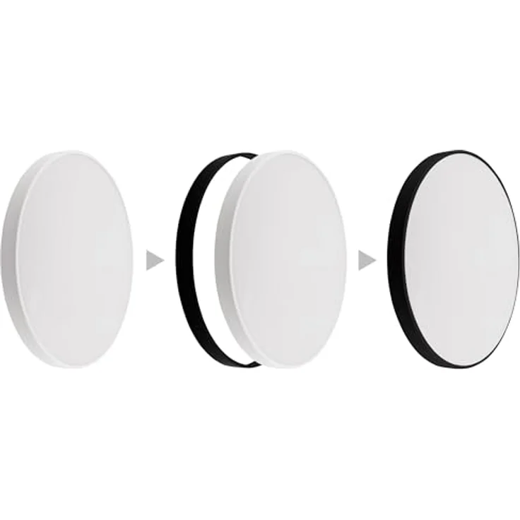 McShine LED Deckenleuchte LD-BW Ø32cm 24W 2800 Lumen 3000K warmweiß - Deckenlampe für Schlafzimmer und Wohnzimmer – Bild 2