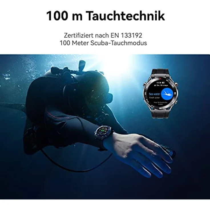 HUAWEI Watch Ultimate Smartwatch,1,5-Zoll LTPO AMOLED Display, Saphir-Zifferblatt, 100 m Tauchtechnik, Völlig Neuer Expeditionsmodus, 24/7 Gesundheitsmanagement, Schwarz, Deutsche Version – Bild 5