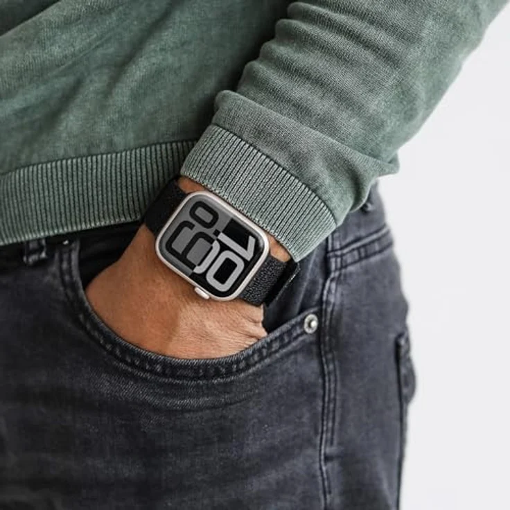 Vonmählen Fitness Loop 2 Armband für Apple Watch 44 | 45 | 46 | 49 mm, Schwarz, versandkostenfrei – Bild 3