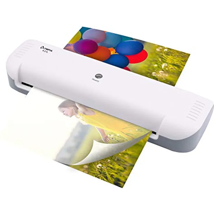 Olympia – Hochwertiges Laminiergerät A210 für DIN A4 | Sicherer Dokumentenschutz vor Schutz, Wasser und Knicken | Hochwertiges Heizsystem mit Überhitzungsschutz