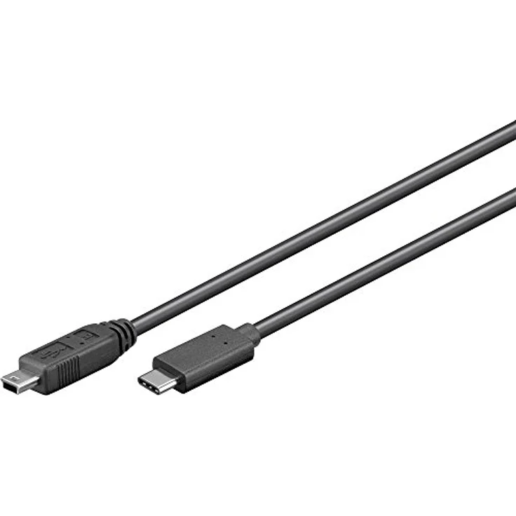 Goobay 67989 USB 2.0 Kabel USB-C auf Mini-B 2.0, Schwarz – Bild 2