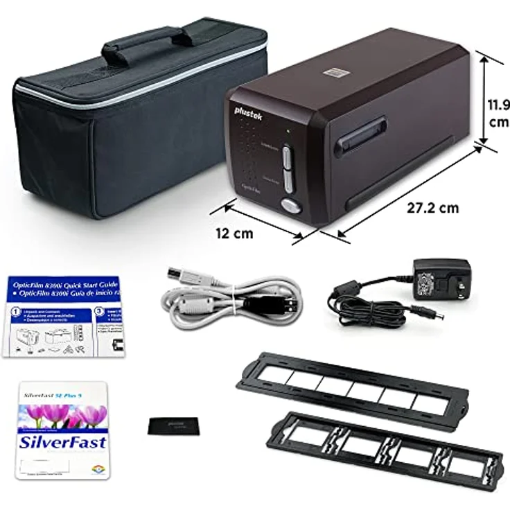 Plustek OpticFilm 8300i SE, Digitaler Film- und Diascanner mit 7200 dpi Auflösung und SilverFast SE Plus 9, für 35mm Negativ und Dia – Bild 5