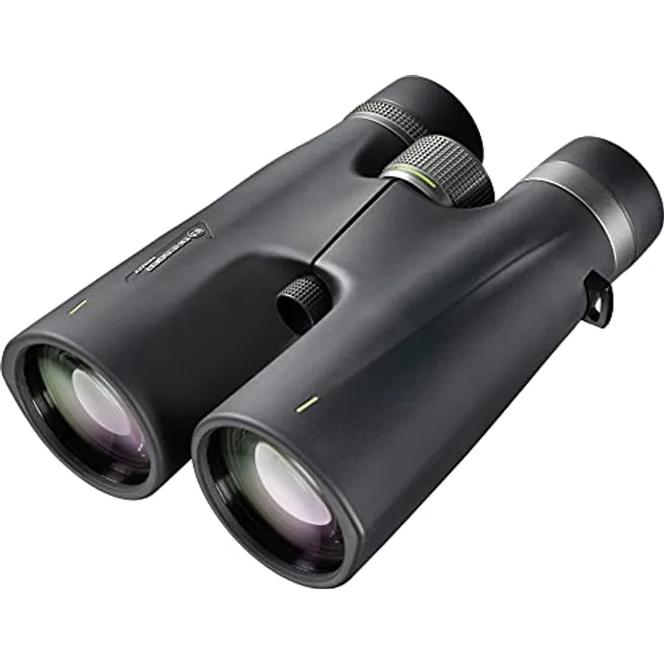 Bresser Primax 8x56 extrem Lichtstarkes und mehrschichtvergütetes Fernglas mit Tragetasche, Gurt und Stativanschlussgewinde 9676203 Schwarz
