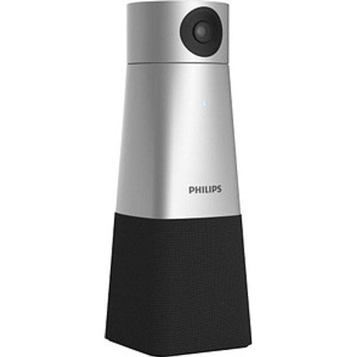 Philips SmartMeeting Konferenzkamera, 4K HD Webcam mit 360°-Aufnahmen, silber – Bild 1