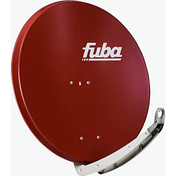 Fuba DAA 850 R Satellitenantenne Aluminium in Rot, Windlast- und Witterungsbeständig, Premium X Deluxe Twin LNB für HD, UHD und 4K Empfang – Bild 2