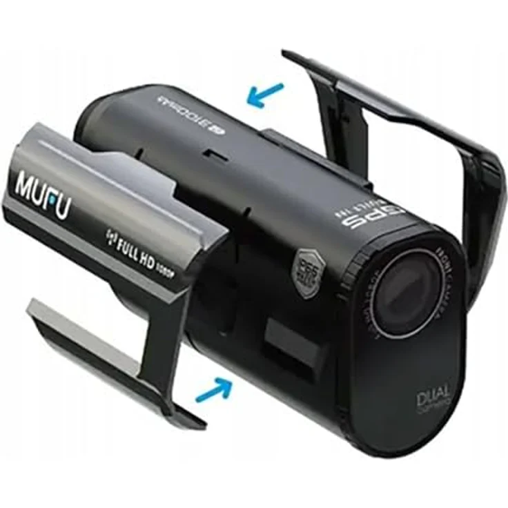 MUFU V30P Motorrad-Dashcam Full HD mit 2 Kameras, 3100-mAh-Batterie und bis zu 7 Stunden Aufnahmezeit, GPS und WLAN – Bild 5