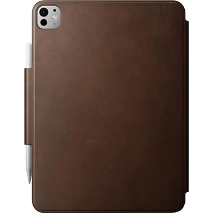 NOMAD Modern Leather Folio | für iPad Pro 11 M4 (2024) | Robuste Echtlederhülle mit Glasfaser-Rahmen | Brown – Bild 2