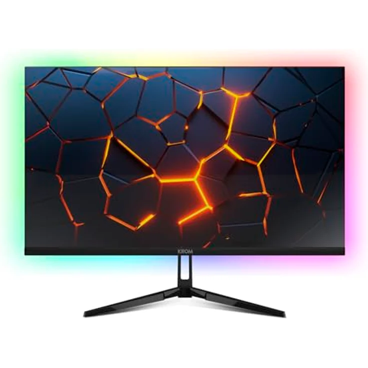 KROM Kertz 27" – RGB Gaming-Monitor IPS, 200Hz, 1ms, Full HD (1920x1080), HDR, AMD FreeSync & NVIDIA G-Sync kompatibel, Low Blue Light, Flicker Free – Schwarz – Bild 2