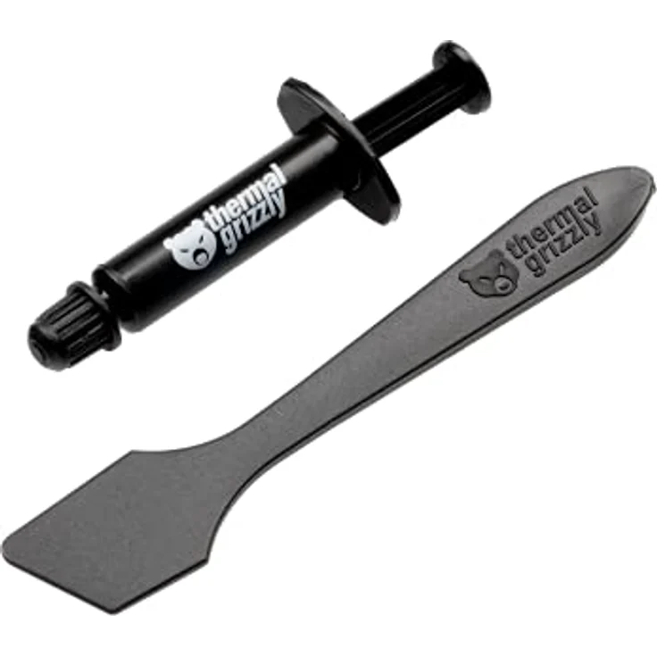 Thermal Grizzly Aeronaut Wärmeleitpaste - 1 Gramm - inkl. Spachtel - Wärmeleitfähigkeit: 8,5 W/mK - Kühlung und Stummschaltung des Kühlkörpers für alle CPU- und GPU-Kühler – Bild 1