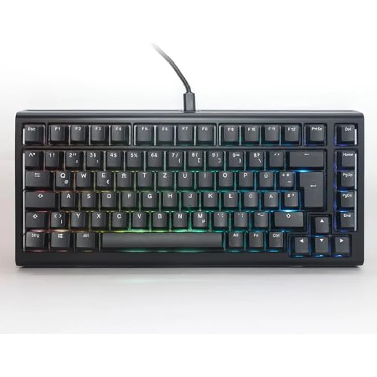 Ducky Tinker 75 Gaming-Tastatur, RGB - MX-Blue (ISO-DE) – Bild 1