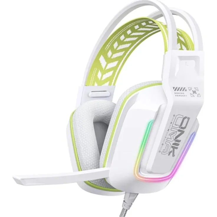 ONIKUMA X13 Weißes 3,5-mm-GAMING-HEADSET mit 50 mm Lautsprechern, omnidirektionalem Mikrofon und ergonomischem Design