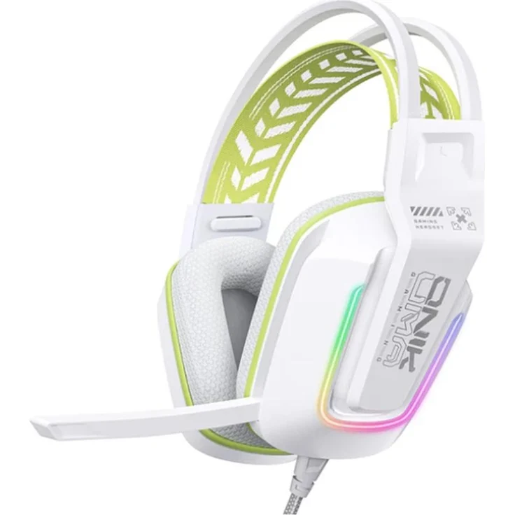 ONIKUMA X13 Weißes 3,5-mm-GAMING-HEADSET mit 50 mm Lautsprechern, omnidirektionalem Mikrofon und ergonomischem Design