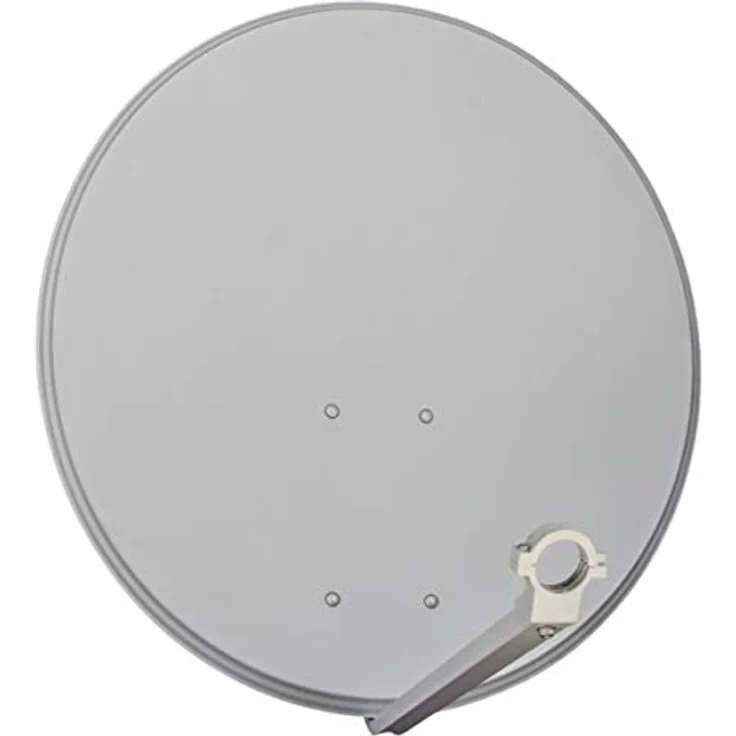 PremiumX SAT Anlage 80cm Antenne Twin Monoblock, Hellgrau, 4x vergoldete F-Stecker, für Astra19,2° und Hotbird 13°, 38,7 dB Gewinn – Bild 3