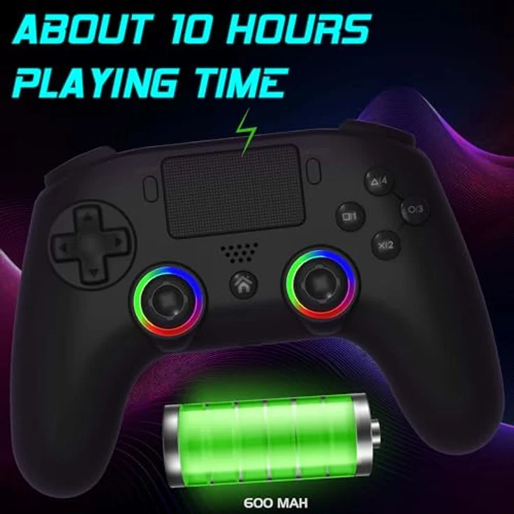 Subsonic SA5716-3, Gaming Controller für PC und PS5, Grün, mit LED-Beleuchtung und programmierbaren M1- und M2-Tasten – Bild 2