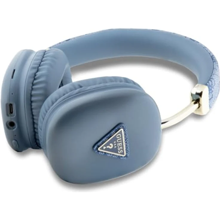 CG Mobile Guess Bluetooth 5.3 On-Ear-Kopfhörer mit IPX4 Schutz, bis zu 32 Stunden Akkulaufzeit, blau – Bild 2