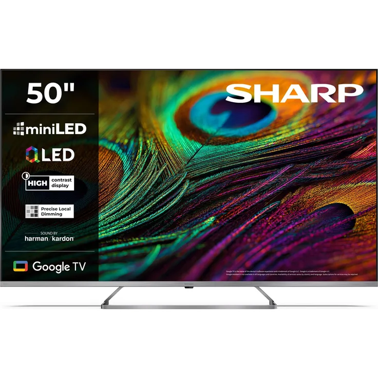 Sharp 50JP7265E 50 Zoll QLED MiniLED 4K Fernseher mit Harman Kardon, Dolby Vision, Atmos und HDMI 2.1