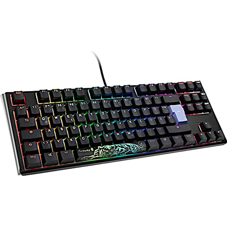 Ducky One 3 Classic Mechanische Tastatur - Mechanical Keyboard - Tastatur Gaming Mechanisch - Gaming Keyboard Mechanical - Mechanische Gaming Tastatur - TKL-Format 80% - MX-Silent-Red – Bild 1