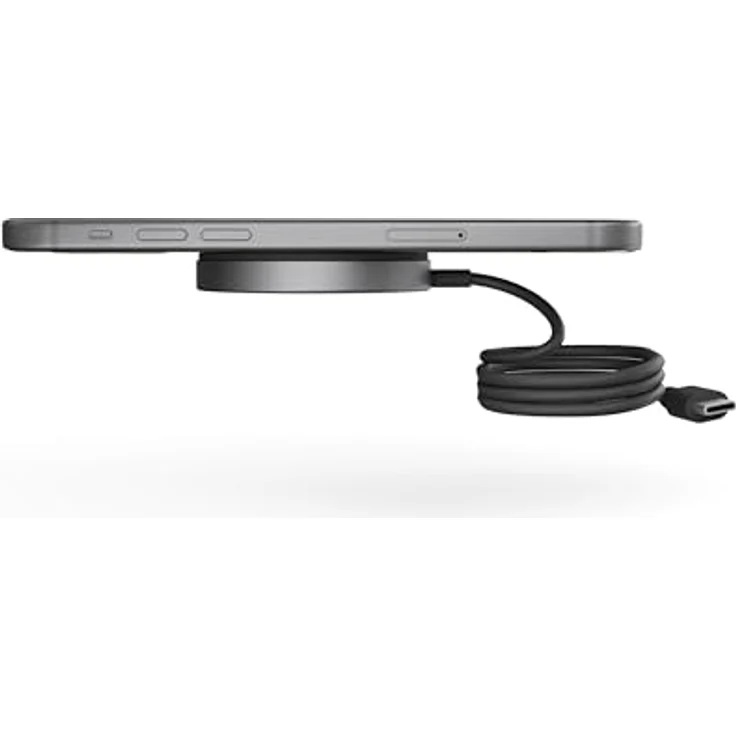 ZENS Pro 1 15W magnetisches kabelloses Qi2 Ladegerät mit 1m USB-C Kabel (MagSafe kompatibel, 15 Watt Fast Charging, Ideal für Reisen) – Bild 4