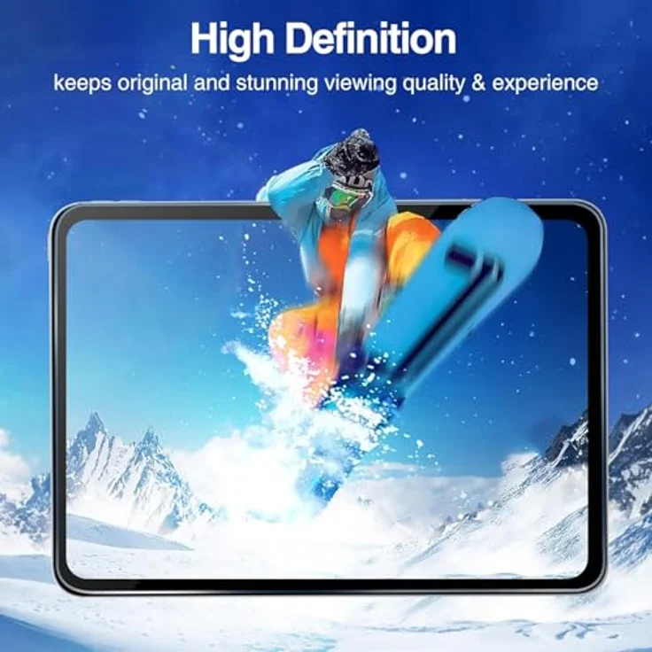 ProCase 2 Stück Panzer Schutz Glas für 13" iPad Air (M3/M2) 2025/2024 & 13" iPad Pro (M5/M4) 2025/2024, 9H Displayschutzfolie, kratzfest und stoßfest, ultradünn – Bild 5