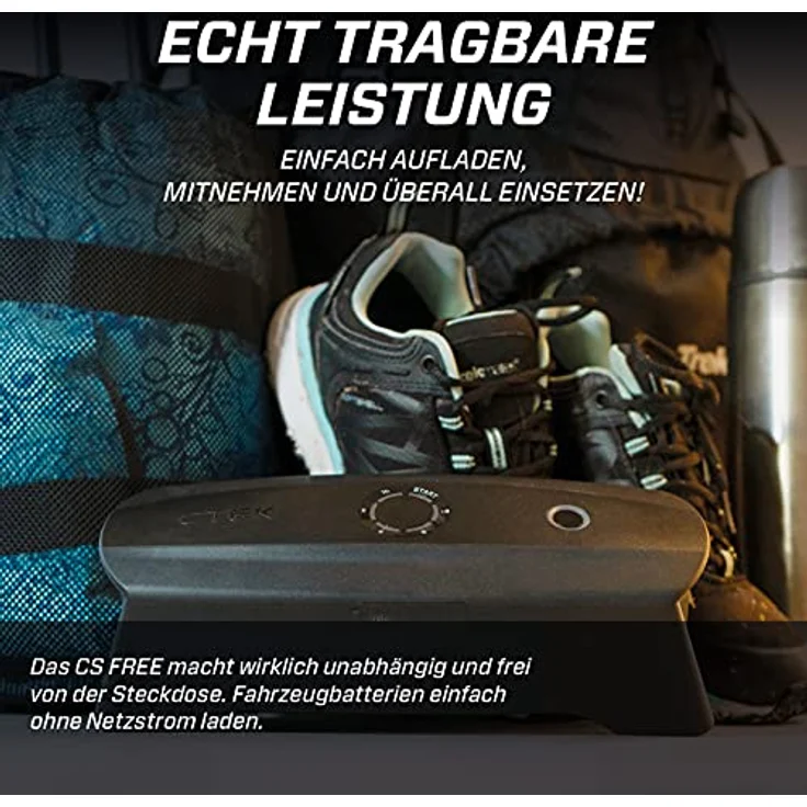 CTEK CS FREE - PORTABLES BATTERIELADE- UND WARTUNGSGERÄT MIT ADAPTIVE BOOST TECHNOLOGIE, schwarz – Bild 4
