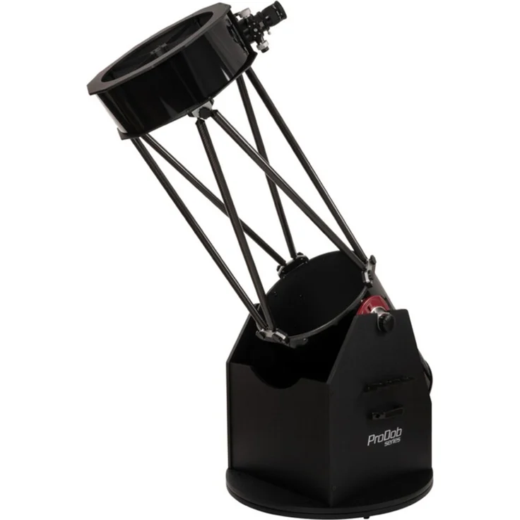 Omegon Dobson Teleskop ProDob N 406/1850 DOB II TRUSS, Crayford-Fokussierer mit Kugellagern, Deluxe-LED-Sucher und SWA 32mm Okular