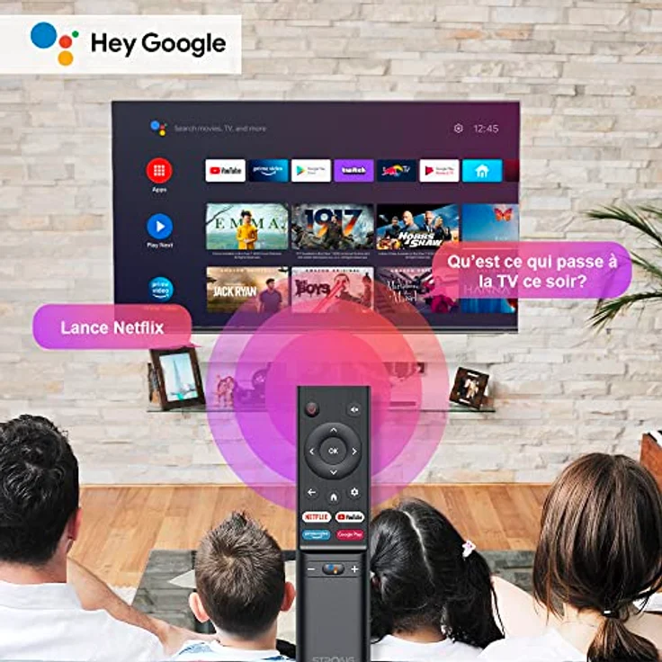 STRONG SRT55UD7553, 55" Smart TV mit Android, 4K UHD, HDR10, Google Voice Control, Schwarz – Bild 5