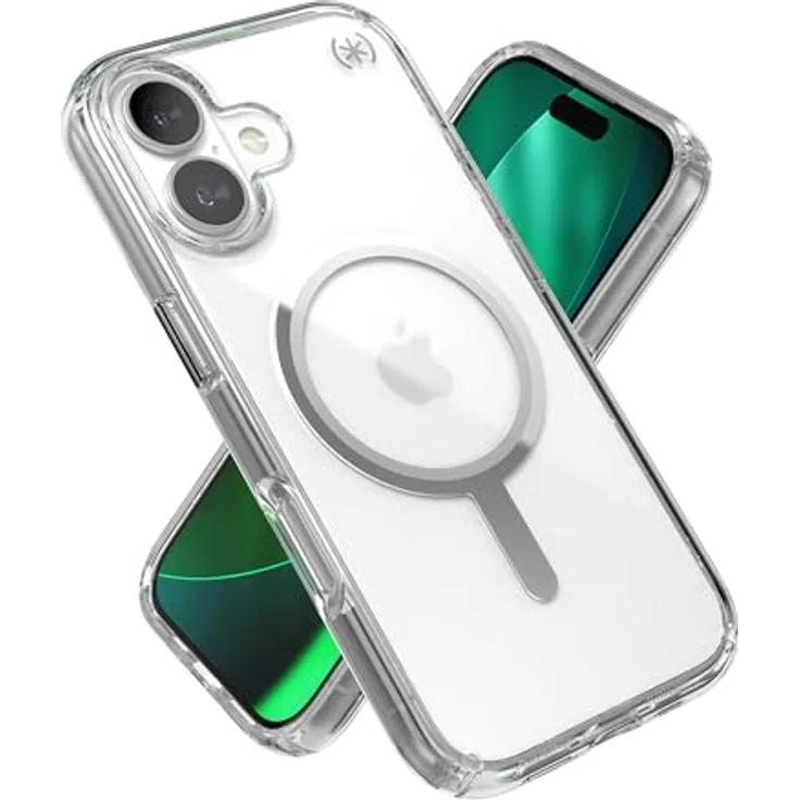 Speck Presidio Perfect Clear + MS für Apple iPhone 17, transparente Smartphone-Hülle mit MagSafe und Microban-Beschichtung, maximale Fallhöhe 4 Meter – Bild 2