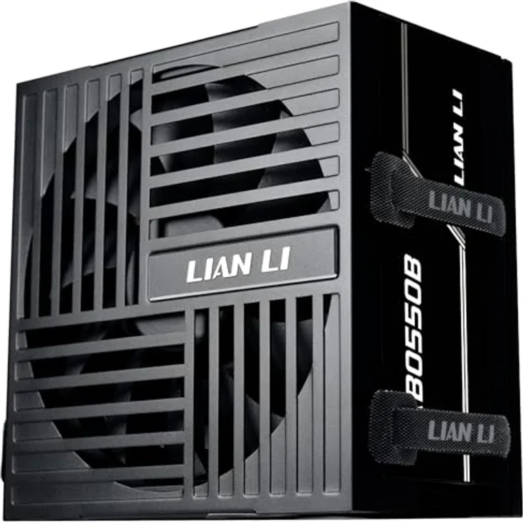 Lian Li RB Series 80 PLUS Bronze Netzteil, teilmodular, ATX 3.1 - 550 Watt, schwarz mit integriertem 135-mm-HDB-Lüfter und PCIe 5.1-Kompatibilität