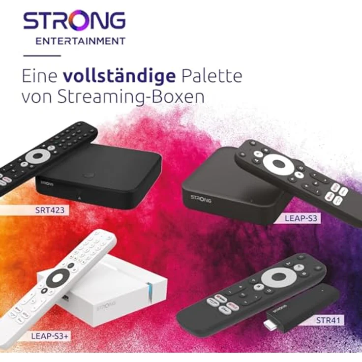 STRONG SRT 423 - 3 IN 1 SMART TV BOX mit T2/ C Tuner Smart Box (DVB-T2 HD, DVB-C, DVB-C2, Schwarz) – Bild 6