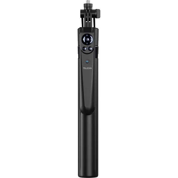 Telesin Intelligent Auto Tracking Tripod, Stativ mit KI-Technologie, 360° Bewegungserkennung, Schwarz
