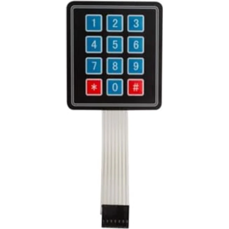 Whadda Membrantastatur 3 x 4, 7-Pin-Anschluss für einfache Dateneingabe, kompakt und vielseitig – Bild 2