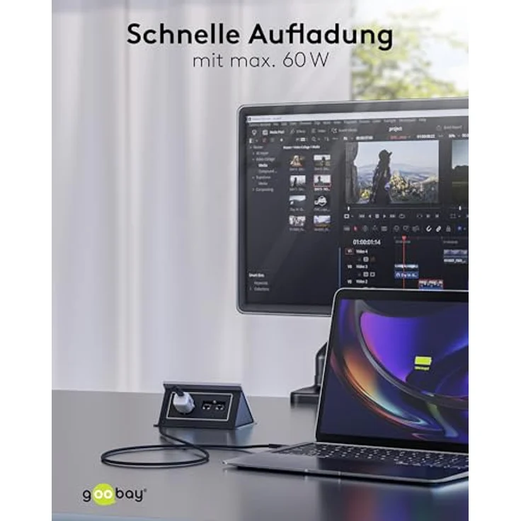 Goobay Lightning auf USB-C Textilkabel, 0,5 m, supersoft mit Metallsteckern – Bild 8
