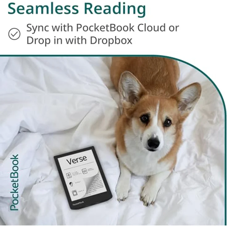 PocketBook Verse (6", 8 GB, Hellblau), eReader, Blau – Bild 7