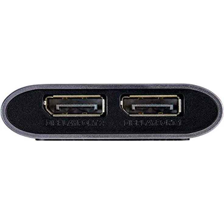 StarTech.com Thunderbolt 3 auf Dual DisplayPort Adapter DP 1.4, Dual 4K 60Hz oder Single 8K/5K, silber – Bild 4