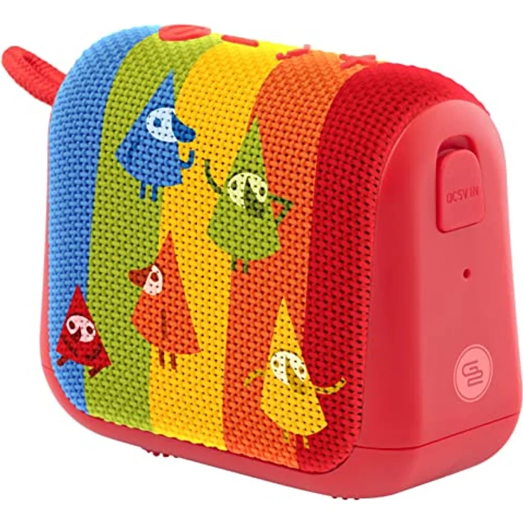 GOGEN Kinder Lautsprecher I Bis zu 12 Stunden Akku I 5W Ausgangsleistung I Bluetooth Box für Kinder I Rot – Bild 1